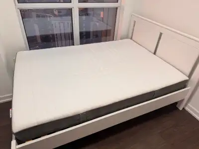 Double size bed and mattress, View more