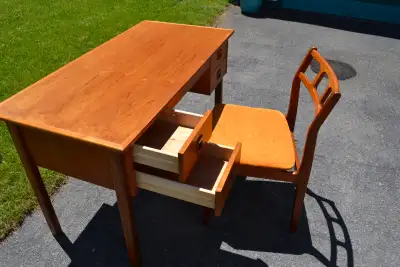 mid century teak desk, View more