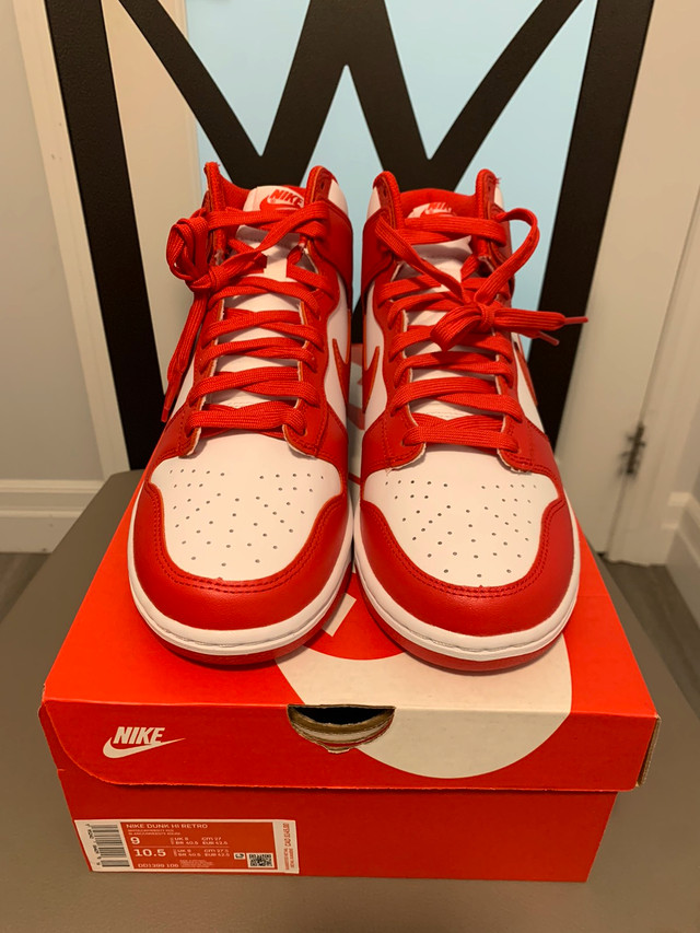 Nike Dunk High “University Red” in Men's Shoes in City of Toronto - Image 2