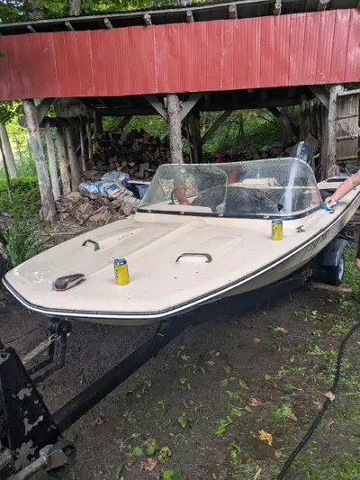 Boat needs some love does not leak though. Trailer is in great shape new tires last summer lights al...