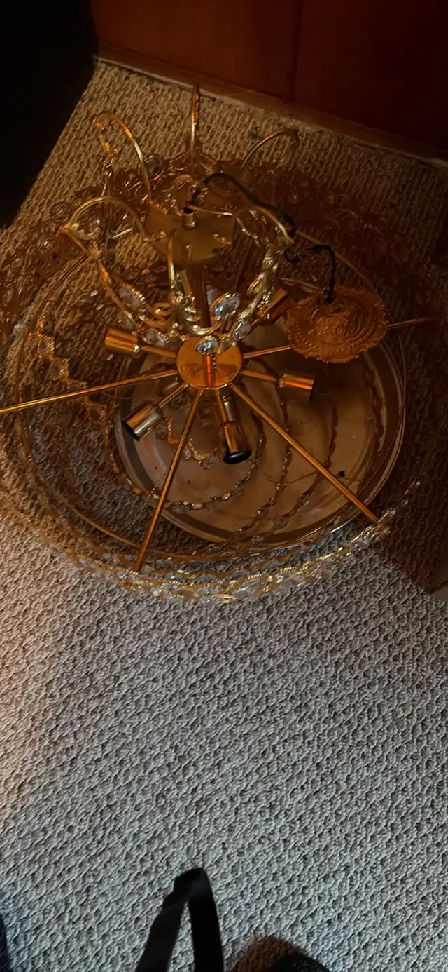 chandelier.( Gold plated) in Indoor Lighting & Fans in Ottawa - Image 4