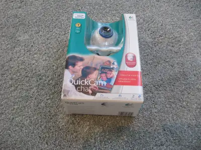 Logitech QuickCam Chat USB Web Camera for PC Windows 98 - XP Box, View more