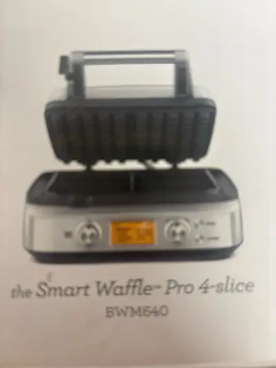 Brand New Breville Smart Waffle Pro 4-Slice (BWM640) – Never Use, View more