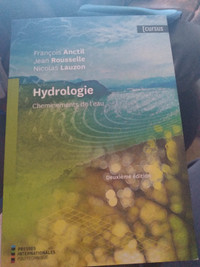 livre hydrologie cheminements de l'Eau pour cours ETS