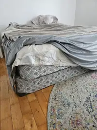 Double bed + Box Spring - to give away