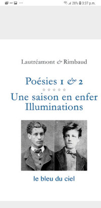 une saison en enfer , illuminations