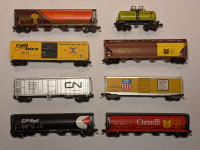 N scale rolling stock train cars
