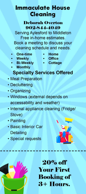 Reliable Professional Cleaning services in Cleaners & Cleaning in Annapolis Valley