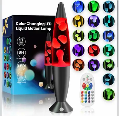 17 Colors LED Liquid Motion Lamp for Adults & Kids 16 Inch Large, View more