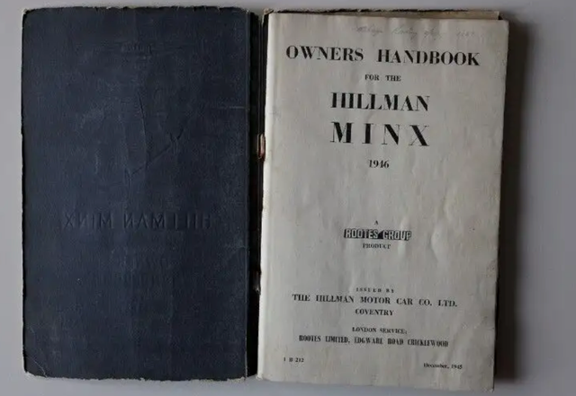 HILLMAN MINX 1946 Owners Handbook in Arts & Collectibles in Drummondville - Image 3