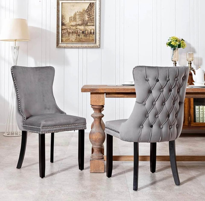 Lot de 2 Chaises de Salle à Manger Capitonnées – Moderne & Chic, View more