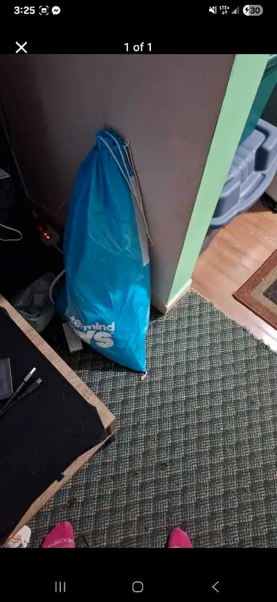 All poles connector balls and two hanging lights did not come with a sheet or fabric of any sorts ju...