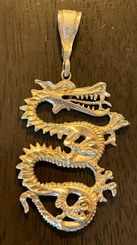 925 silver dragon pendent