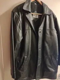 Leather jacket medium. Over hips