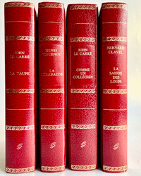4 Livres neuf reluire Luxe H. Vincenot, J. Le Carre,  B. Clavel