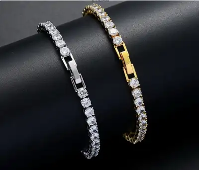 Adorable silver zircon bracelet , View more