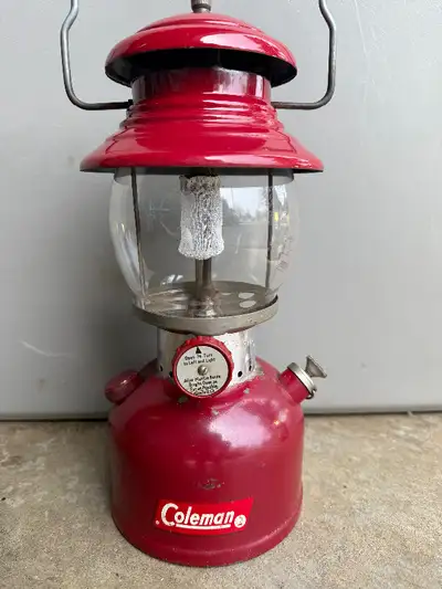 Coleman camping lantern “burgundy”, View more