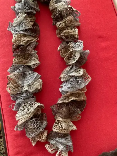 Whimsical lace scarf, View more