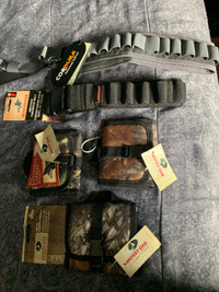 Shotgun shell belt , bandolier, rifle ammo case