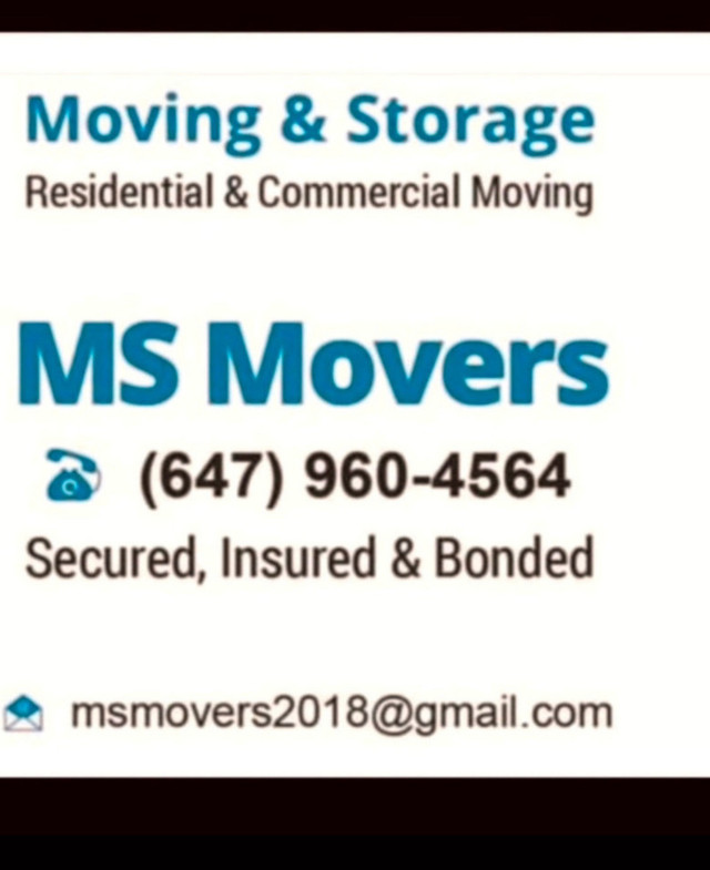 LAST MINUTE SCARBOROUGH MARKHAM MOVERS CALL 647-960-4564 in Moving & Storage in City of Toronto