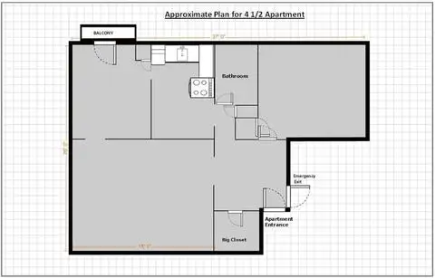 Spacieux 4 et 1/2, Snowdon, DECEMBRE in Long Term Rentals in City of Montréal - Image 2
