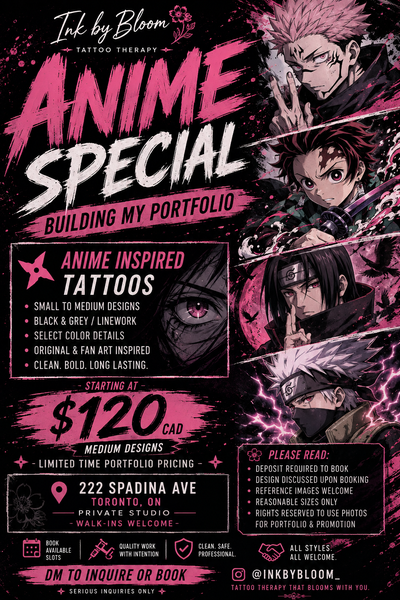 Anime Tattoo SPECIAL - Toronto, View more