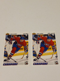 Hockey Cards John LeClair Rookies Montreal Error Hologram Lot 2