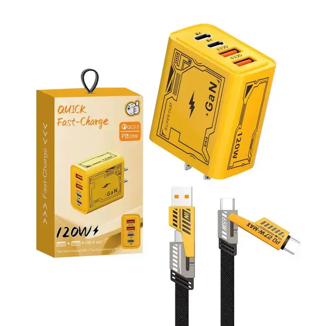 120W Fast Charger with USB-C/Lightning cable in General Electronics in Oshawa / Durham Region - Image 2