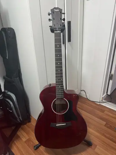 Taylor 224ce Deluxe Limited- Trans Red, View more