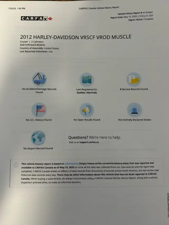 2012 Harley Davidson VROD Muscle Anniversary Edition in Sport Touring in Ottawa - Image 8