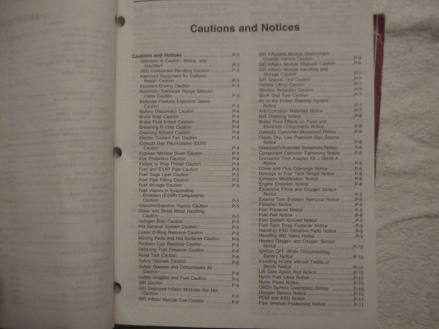 2004 Chev Monte Carlo, Impala Dealer Service Manuals in Other Parts & Accessories in Hamilton - Image 4