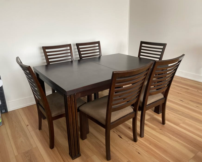 Solid Wood Extendable Dining Set, View more
