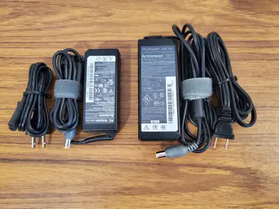 The items are available if the ad is up. 1) Some used Lenovo laptop chargers for sale. In the first...