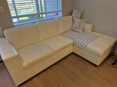White Leather Sectional, View more