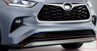 Toyota Highlander 2020-2024 Matte Silver Front Bumper Valance