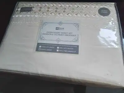 Home Beyond Queen Deep Pocket Sheet Set New, View more