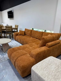 Famous luxury Orange  modern sectional sofa cash on delivery  City of Montréal Greater Montréal Preview