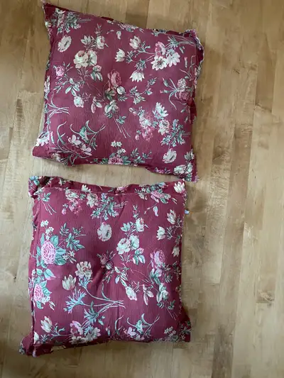2 large decor pillows for diy or pets size 20”x20”, View more