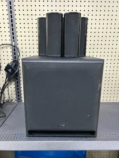 KEF HTS7001 5.1 Surround Sound Speakers with Subwoofer, View more