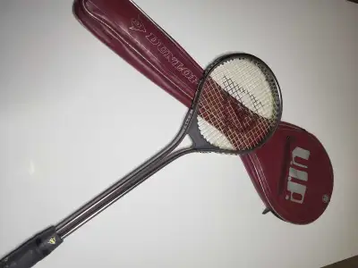 Vintage Dunlop Squash Racket with Original Cover , View more