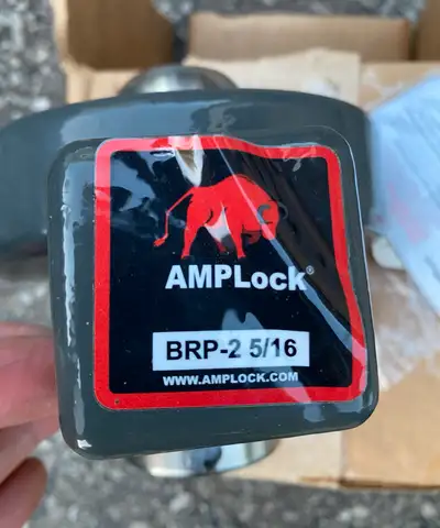 New AMP lock BRP- 2 5/16 ultimate trailer protection. RV or tool trailer, boat trailer, utility trai...