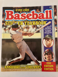 1988 OPC Baseball Sticker Book-McGwire