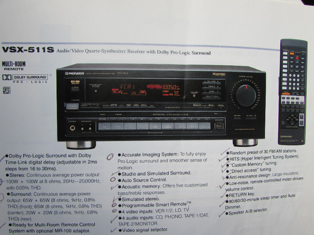 Pioneer Stereo Receiver in General Electronics in Hamilton - Image 2