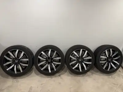 Selling set of 4 OEM wheels and Toyo Extensa HP tires off of a 9th Gen Honda Civic. Wheel specs are...