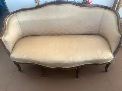 Antique loveseat, View more