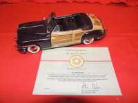 Vintage 1948 Chrysler Town & Country model car 1.24th scale.