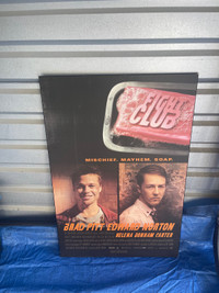Vintage Fight Club Wood Mounted Poster 