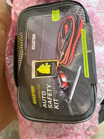 I'm offering a brand new Roadtrip 6PC commuter auto safety kit, perfect for any vehicle roadside eme...