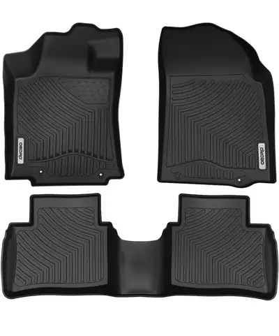 OEDRO Floor Mats Fit for 2014-2015 Nissan Altima / 2016-2020 Nissan Maxima, Unique Black TPE All-Wea...