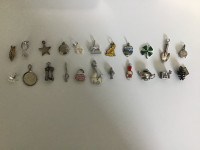 Silver and Enamel Vintage Charms